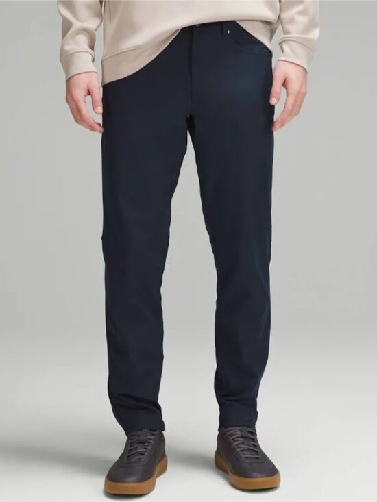 lululemon athletica Other - Lululemon ABC Classic-Fit 5 Pocket Pant 32 Warpstreme 32×31.5 Navy EUC
